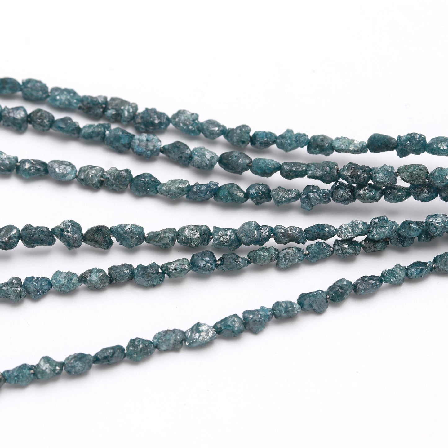 Blue Diamond Bead Raw Rough Tumble Diamond Bead