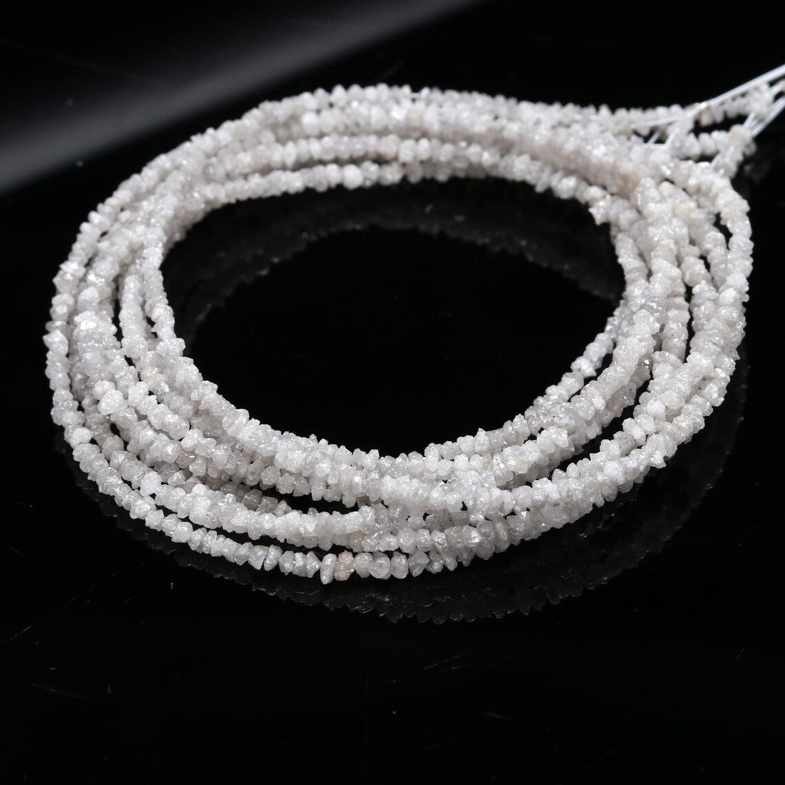 White Gray Rough Diamond Bead Top Quality Uncut Diamond Nuggets