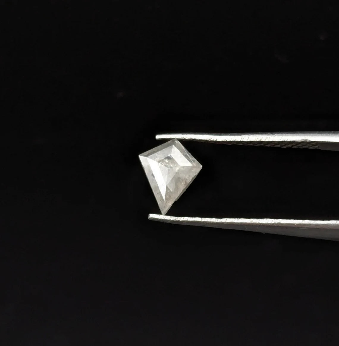 Salt And Pepper Fancy Kite Shape 6.2 - 7.5 mm Faceted Diamond For Jewelry Making