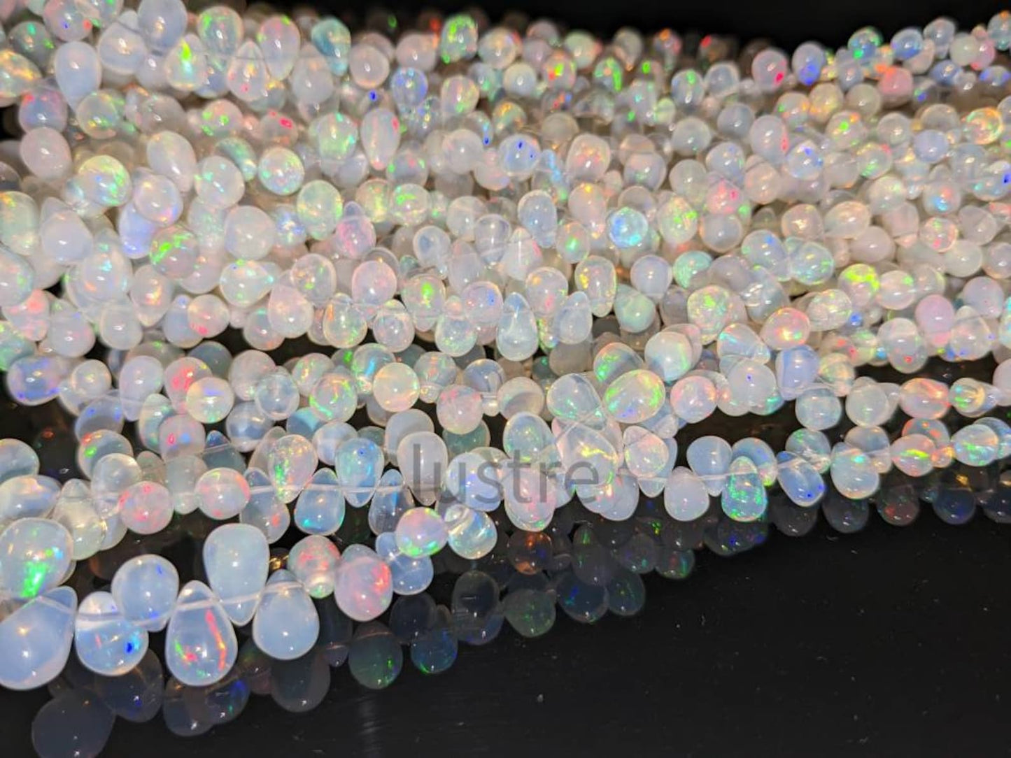 AAA+ Ethiopian Fire Opal Bead Teardrope Beads