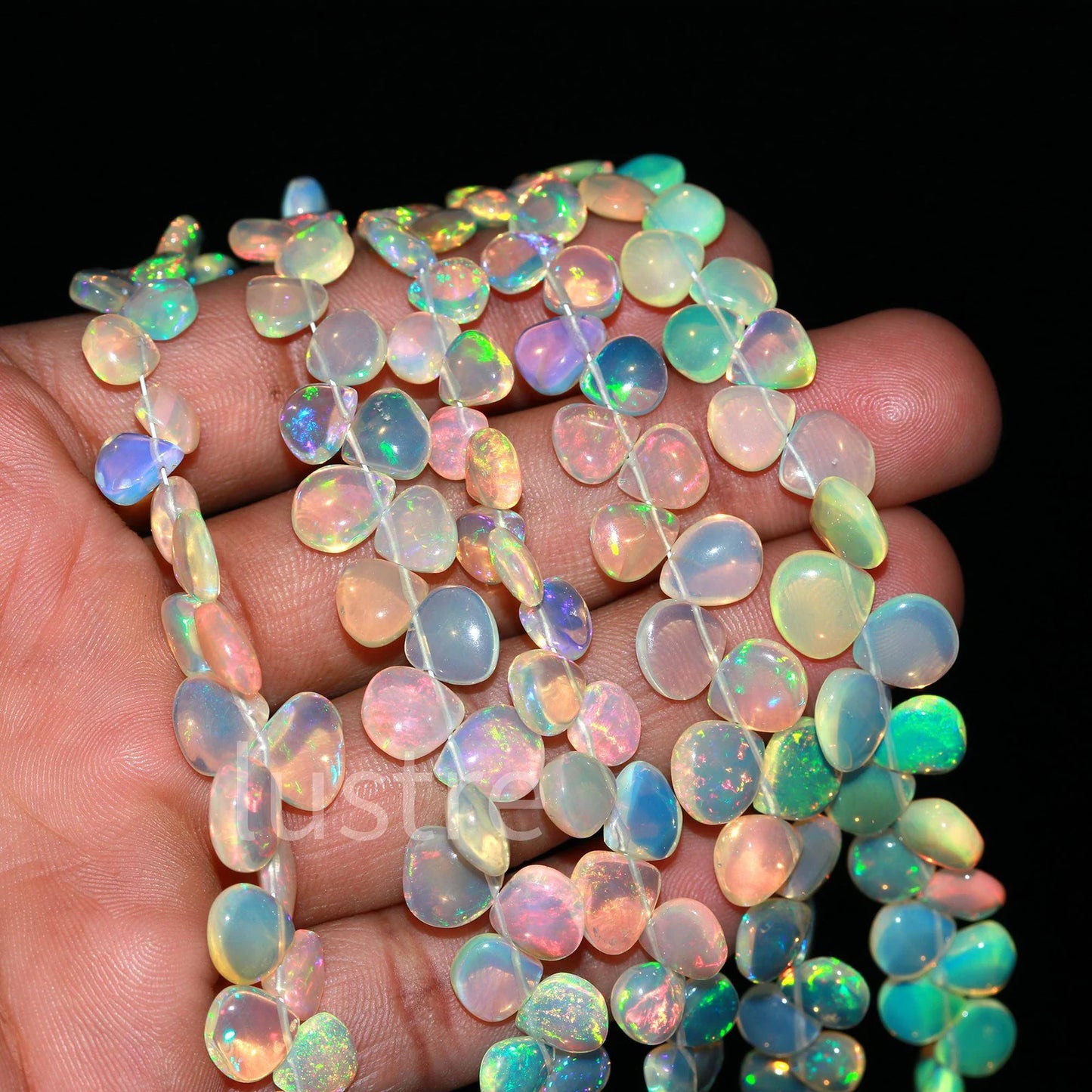 Ethiopian Opal Smooth Pear Shape Bead 6*6 - 9*9 mm Ethiopia Welo Opal Beads
