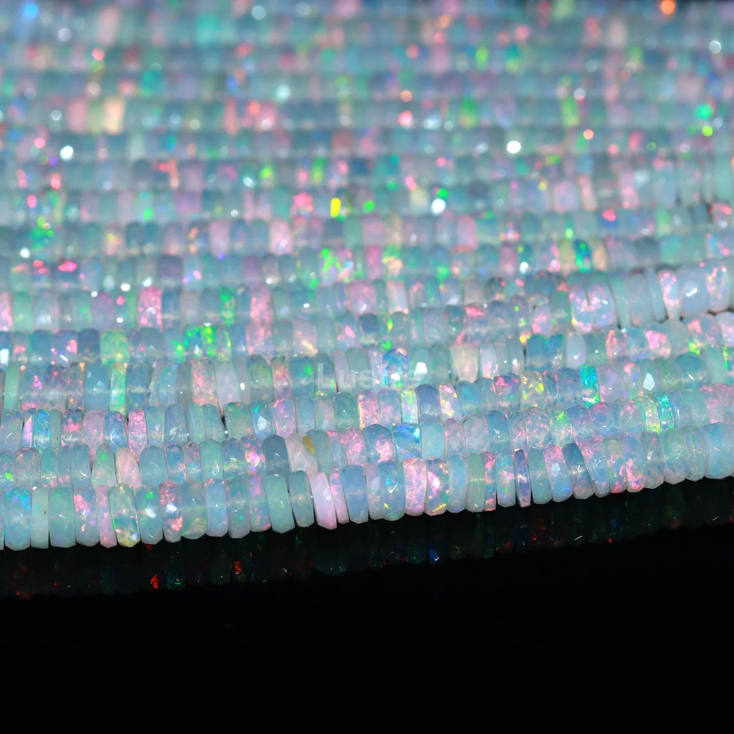 AAA+ Excellent White Opal Tyre Bead Heishi Tyre Bead 6 mm