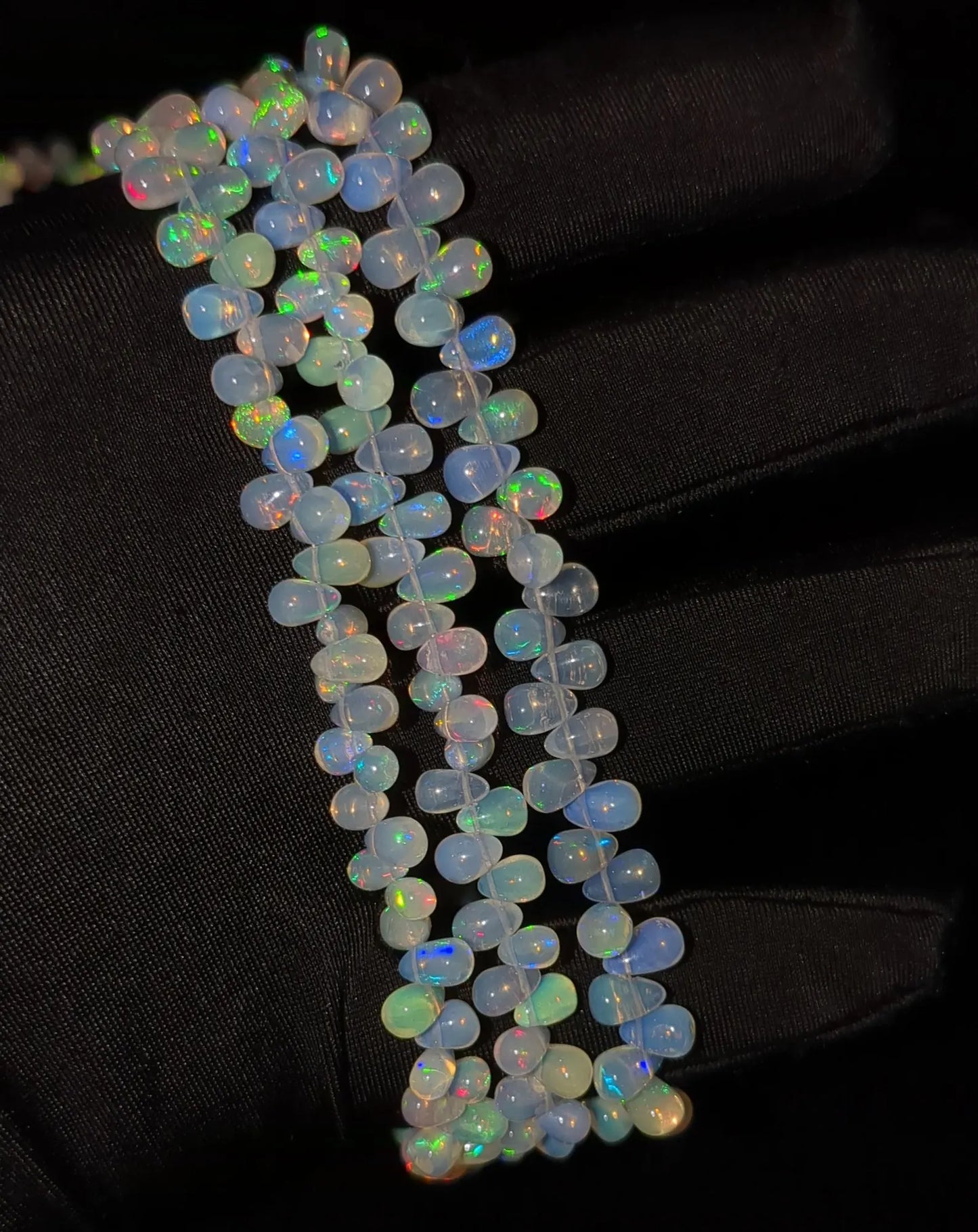 Excellent Ethiopian Opal Smooth Drops 4*6 - 7*10 mm