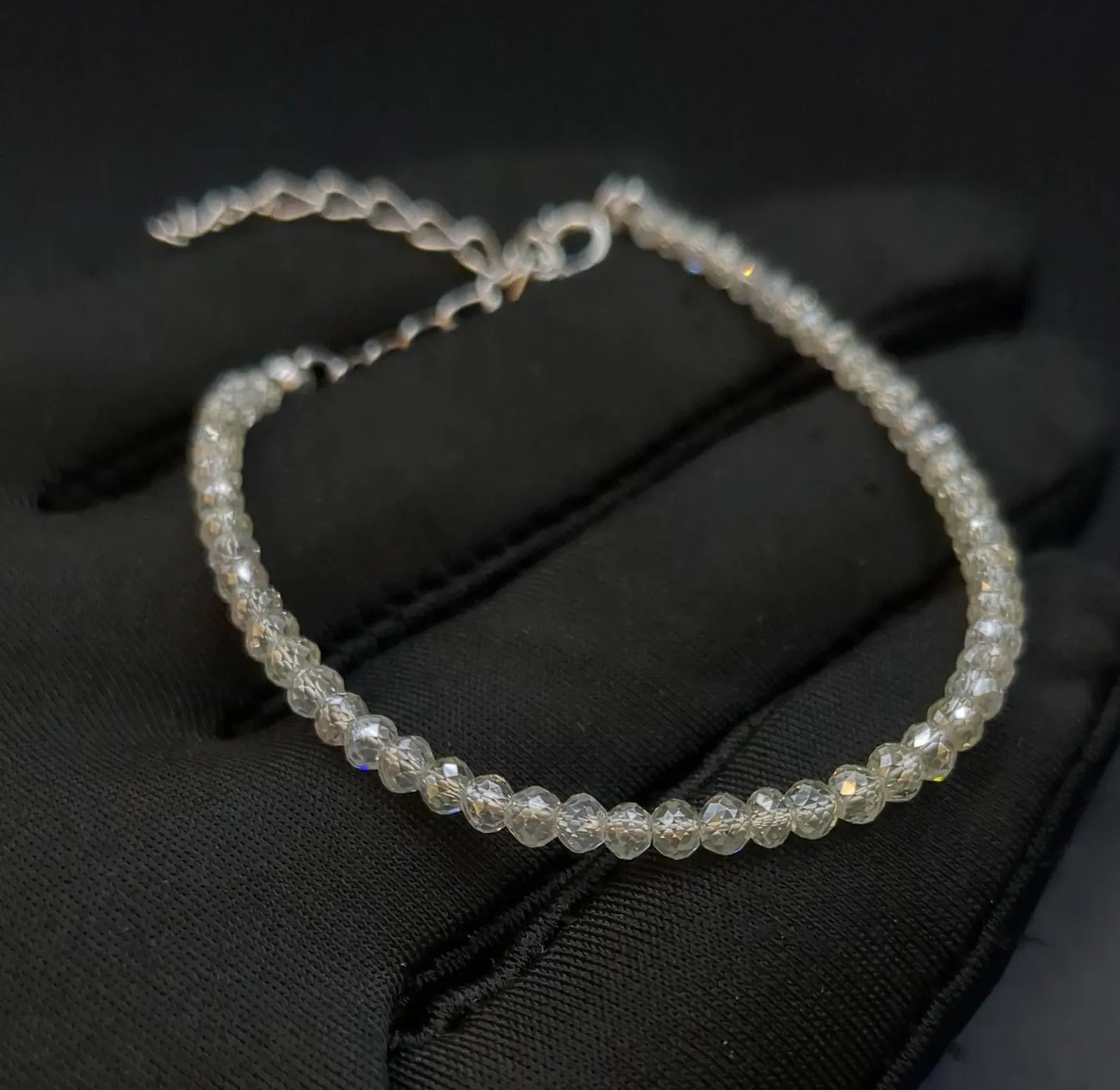 Clear White Diamond Bracelet AAA+ Top Quality White Diamond Beads