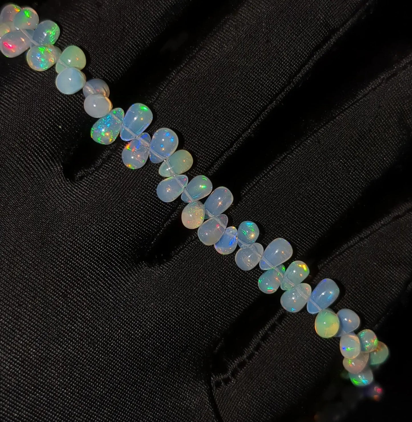 Excellent Ethiopian Opal Smooth Drops 4*6 - 7*10 mm