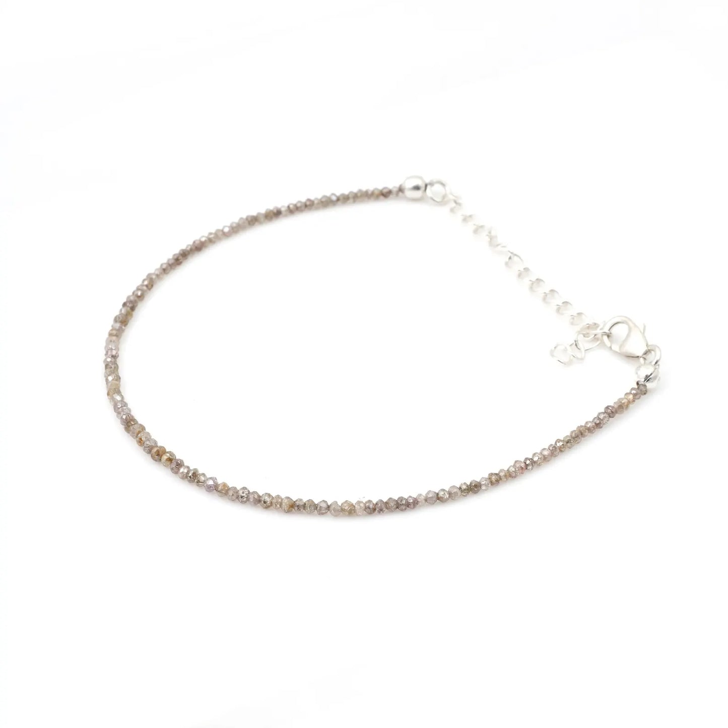 Champagne Diamond Beads Bracelet