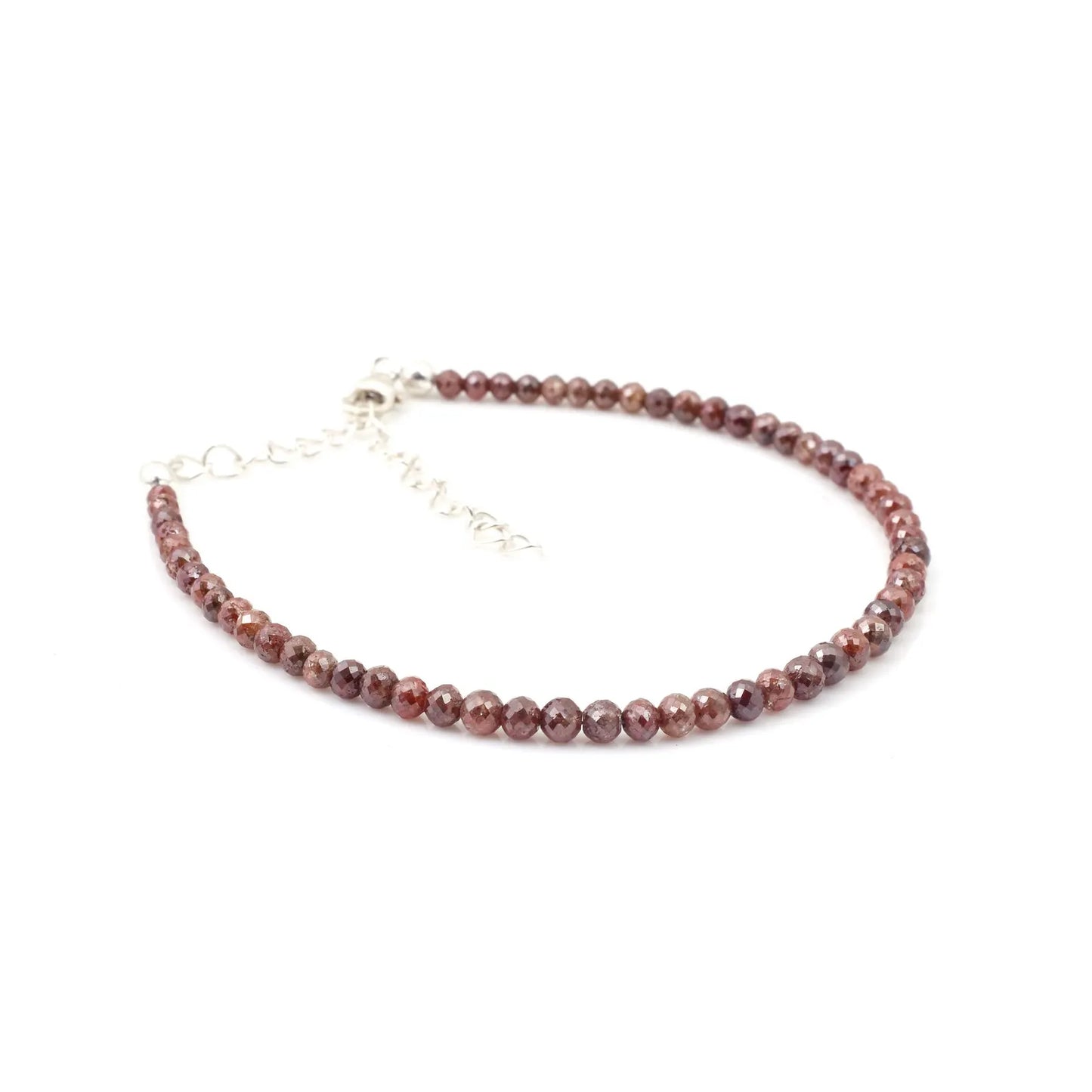 Champagne Red Diamond Balls Bracelet