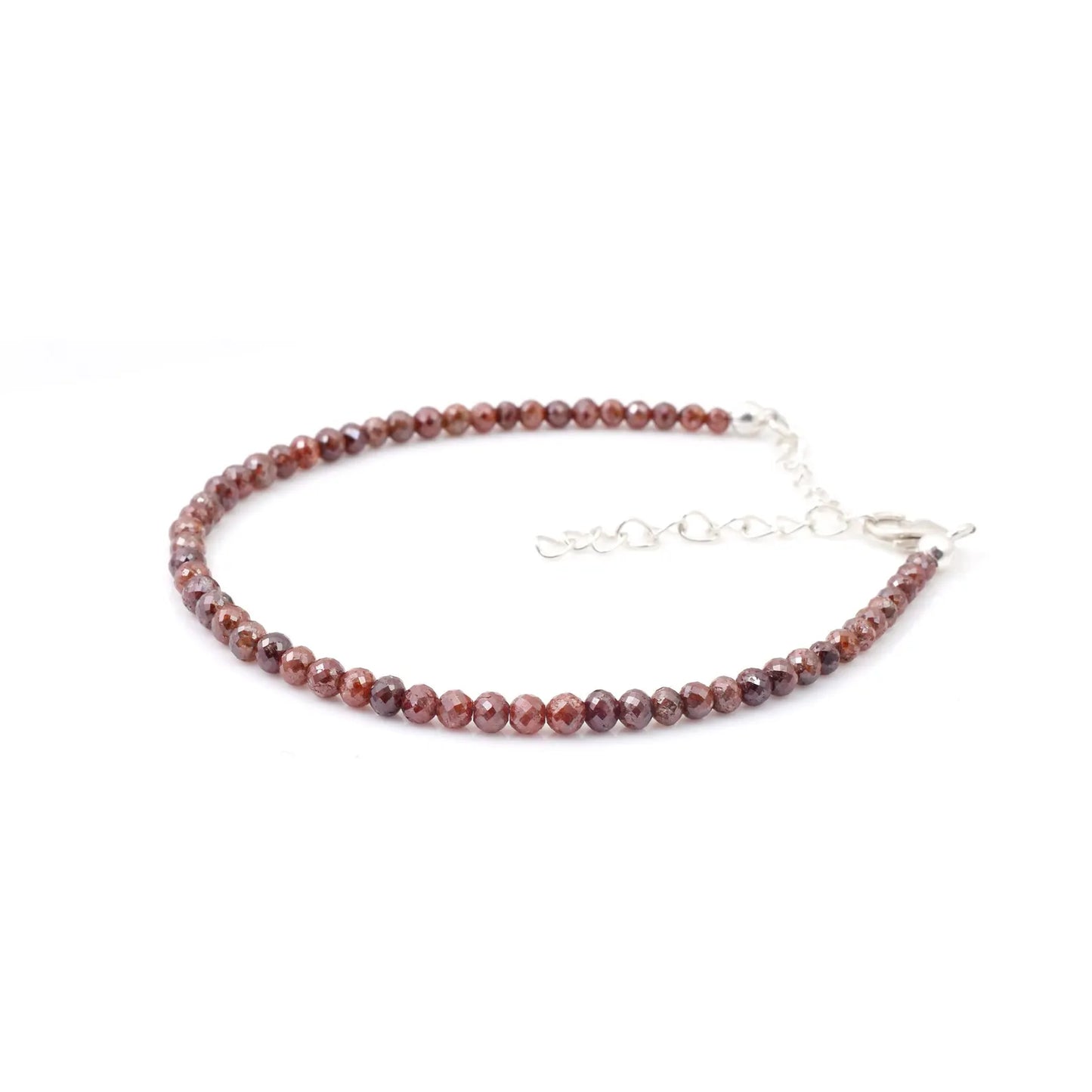 Champagne Red Diamond Balls Bracelet