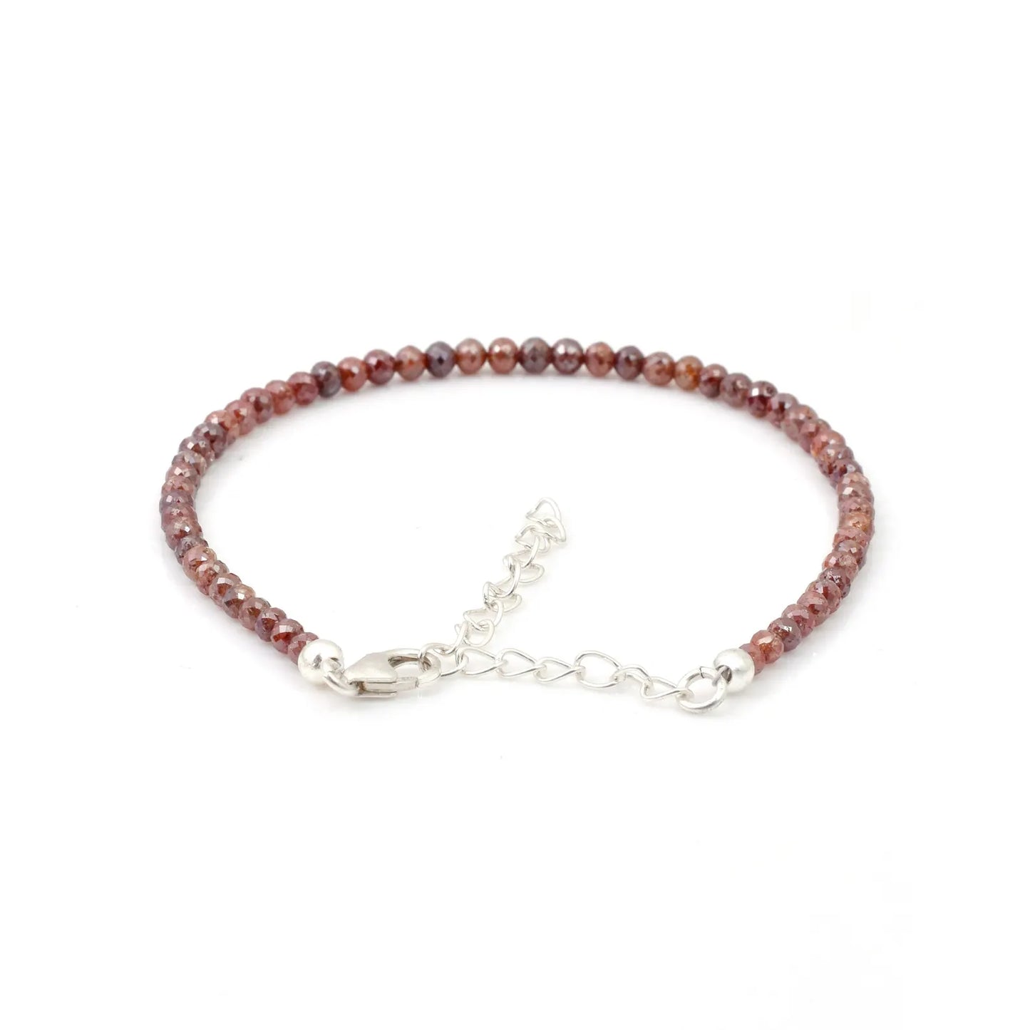 Champagne Red Diamond Balls Bracelet
