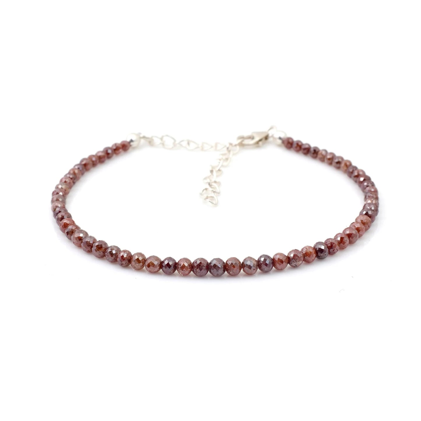 Champagne Red Diamond Balls Bracelet