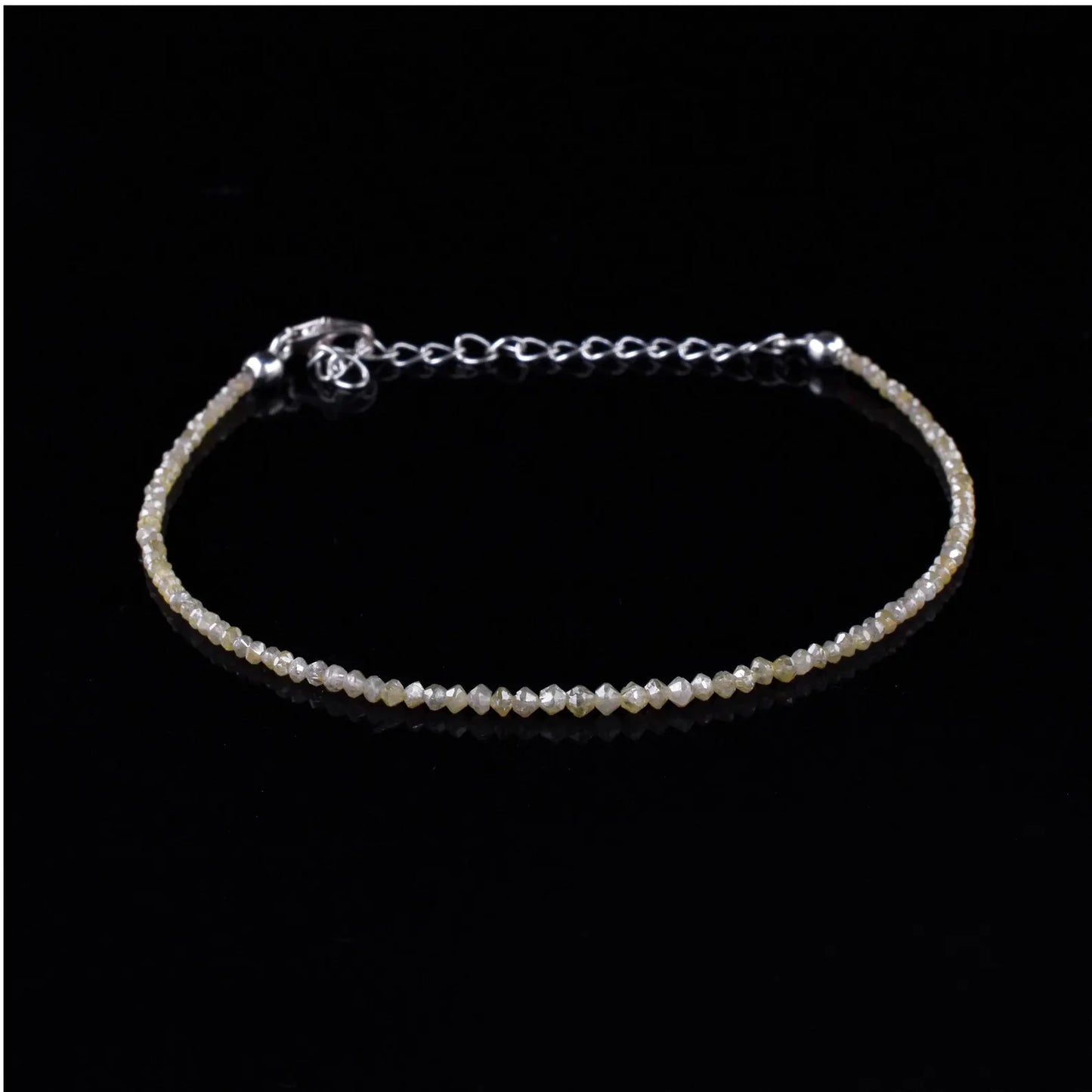 Light Yellow Diamond Bracelet 925 Sterling Silver Bracelet