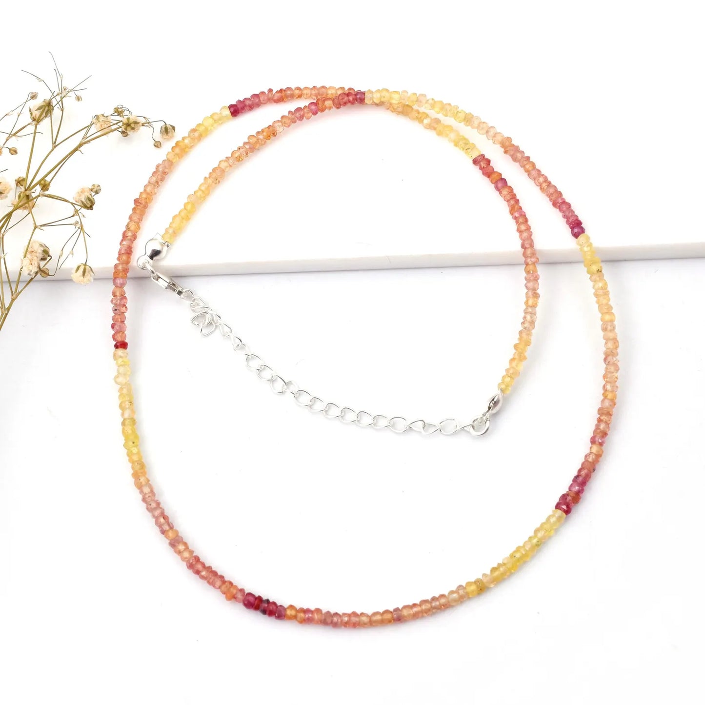 Yellow Sapphire Necklace Songea Shaded Sapphire