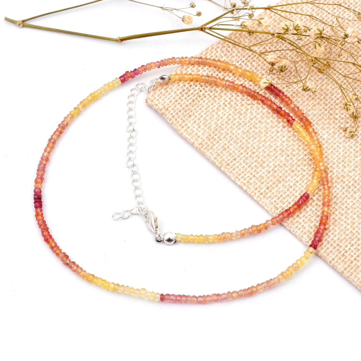 Yellow Sapphire Necklace Songea Shaded Sapphire