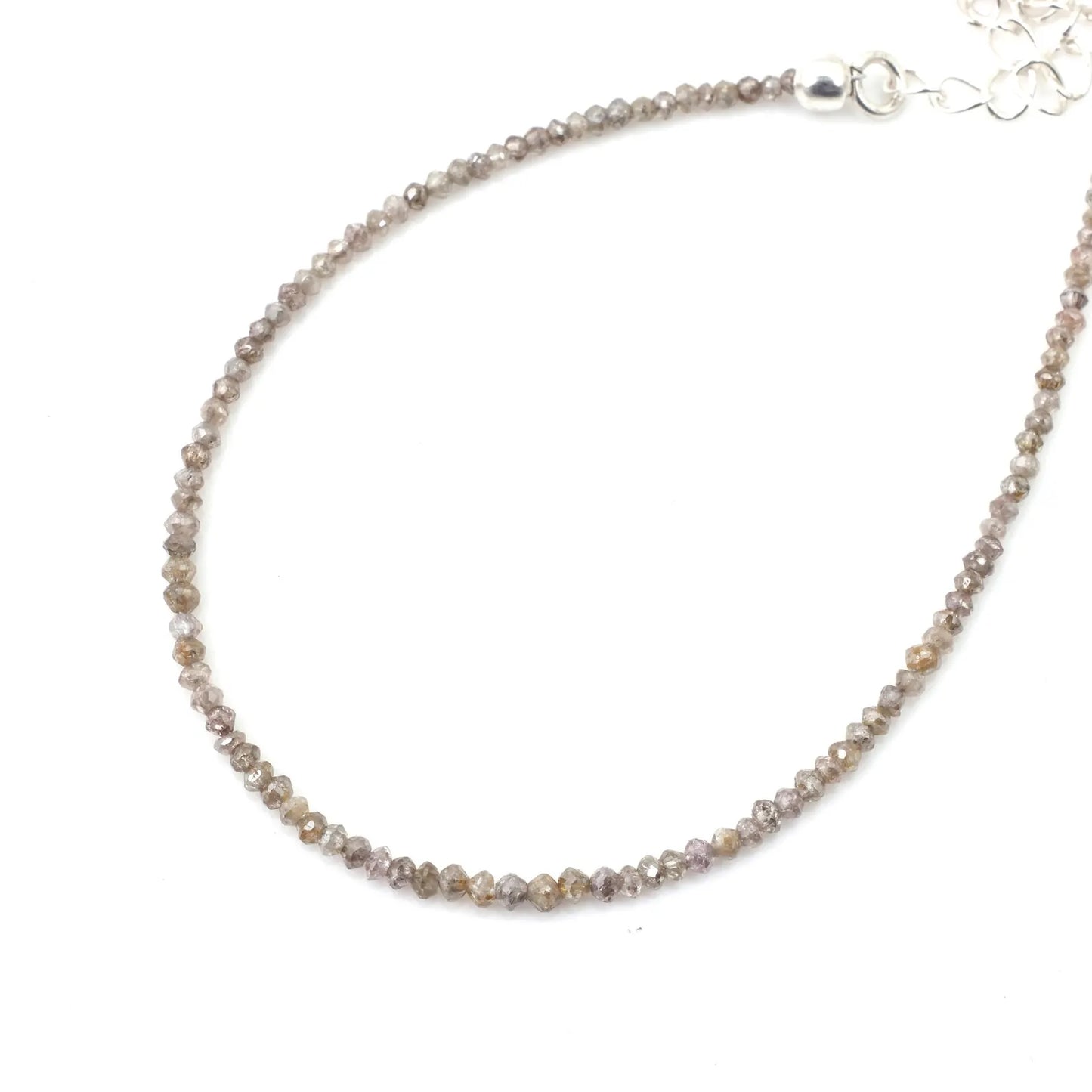 Champagne Diamond Beads Bracelet