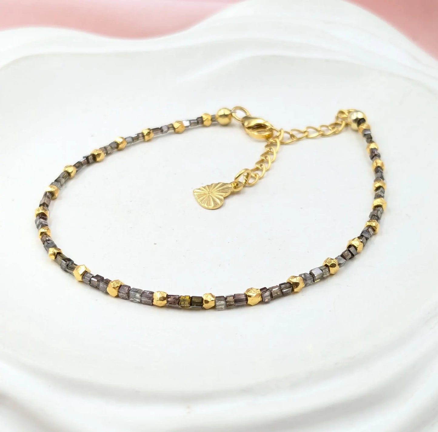 Champagne Diamond Bracelet Silver 18k Gold Bracelet