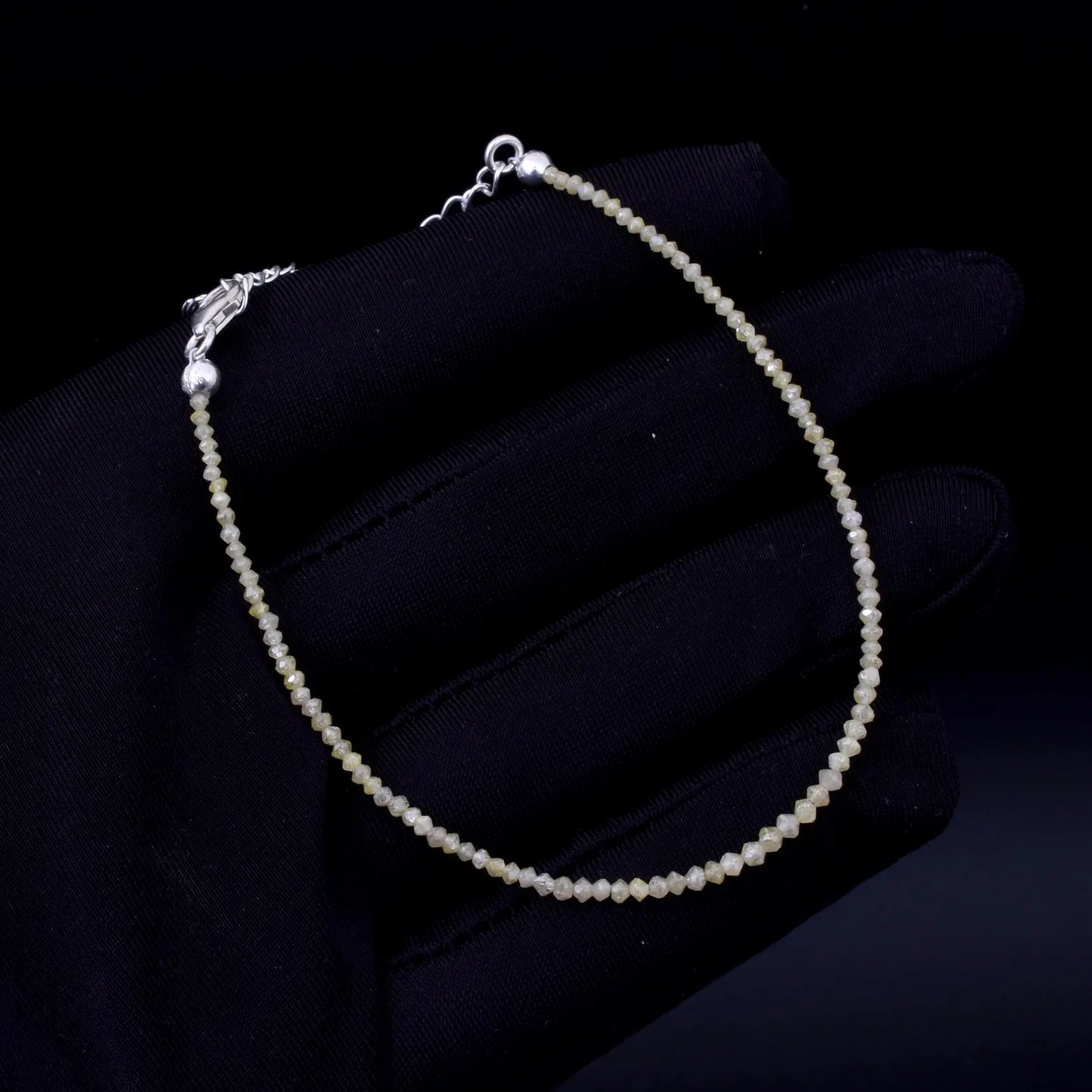 Light Yellow Diamond Bracelet 925 Sterling Silver Bracelet