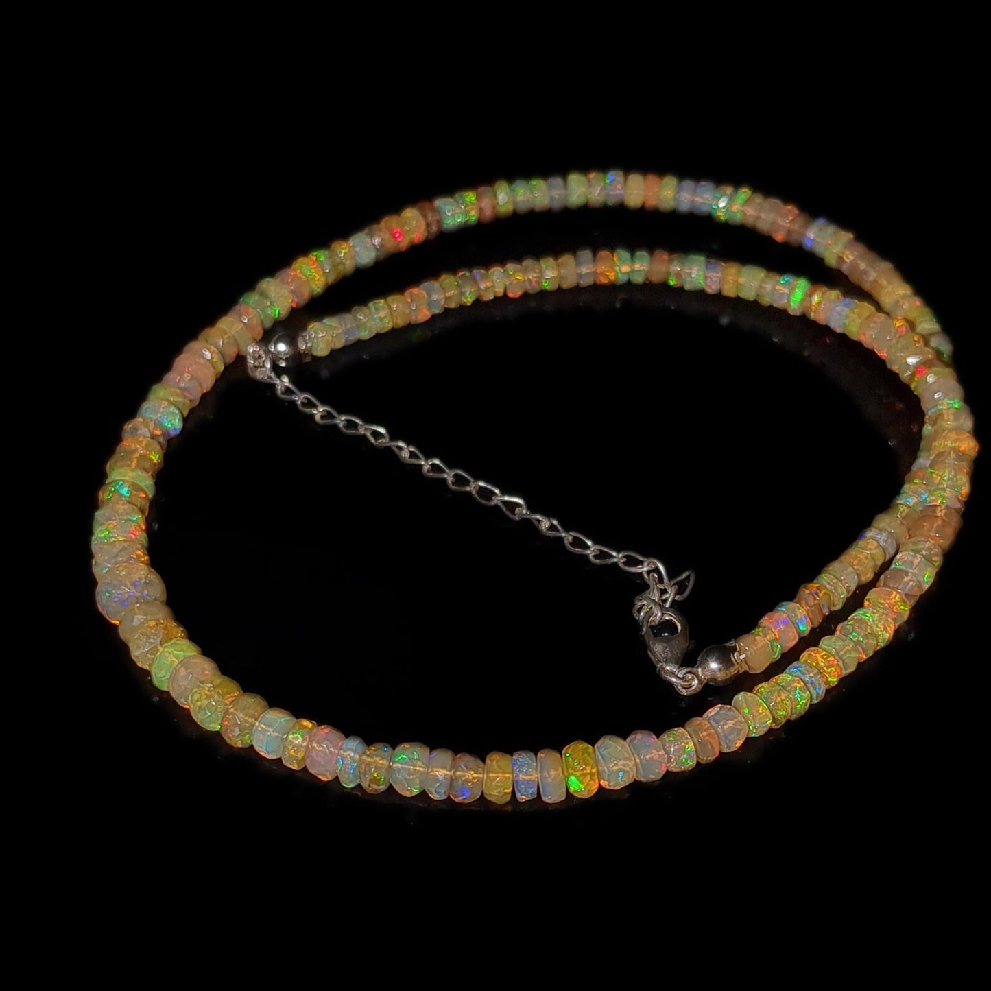 Ethiopian Opal Beads Necklace 4 - 5.5 mm