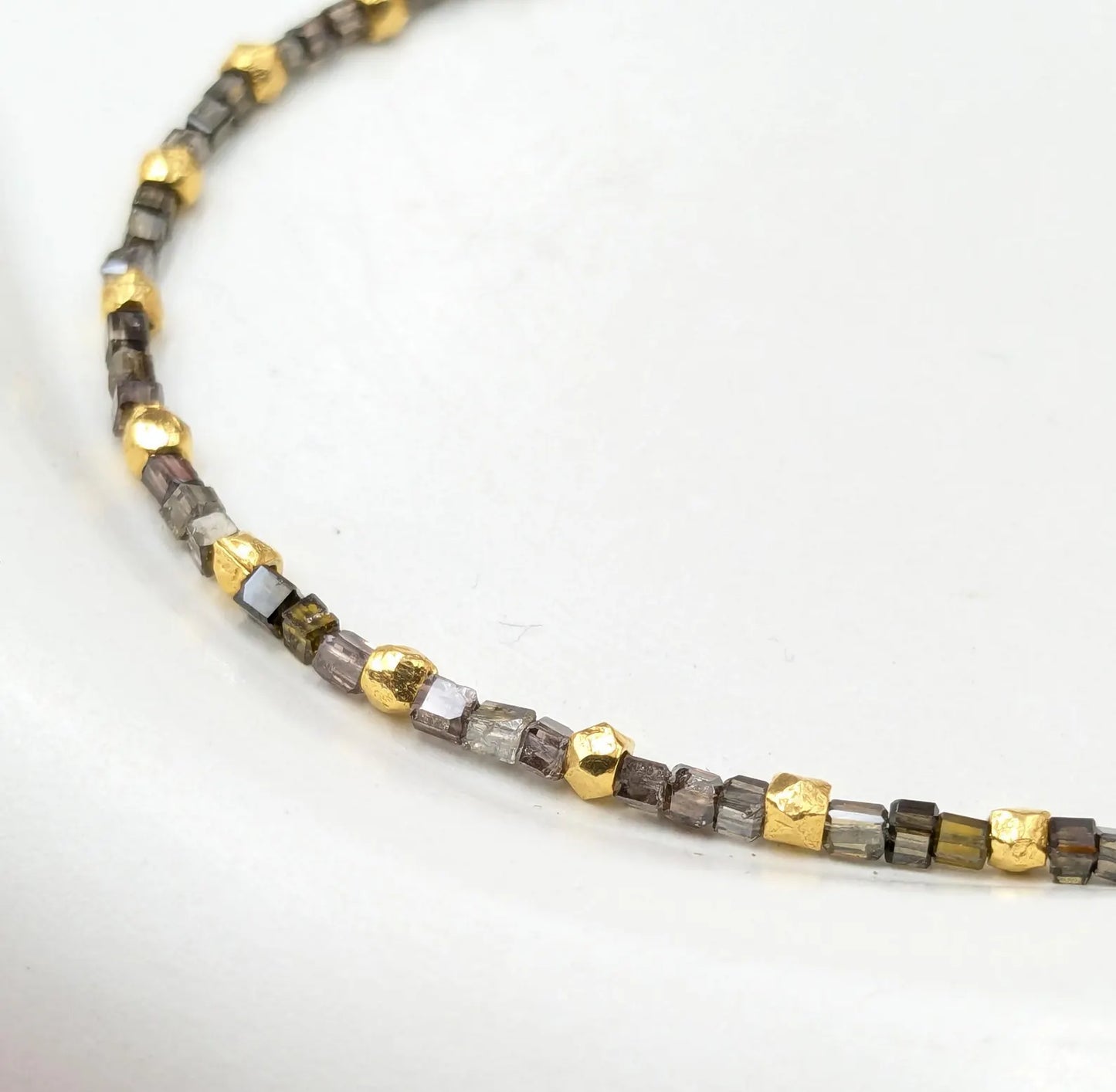 Champagne Diamond Bracelet Silver 18k Gold Bracelet