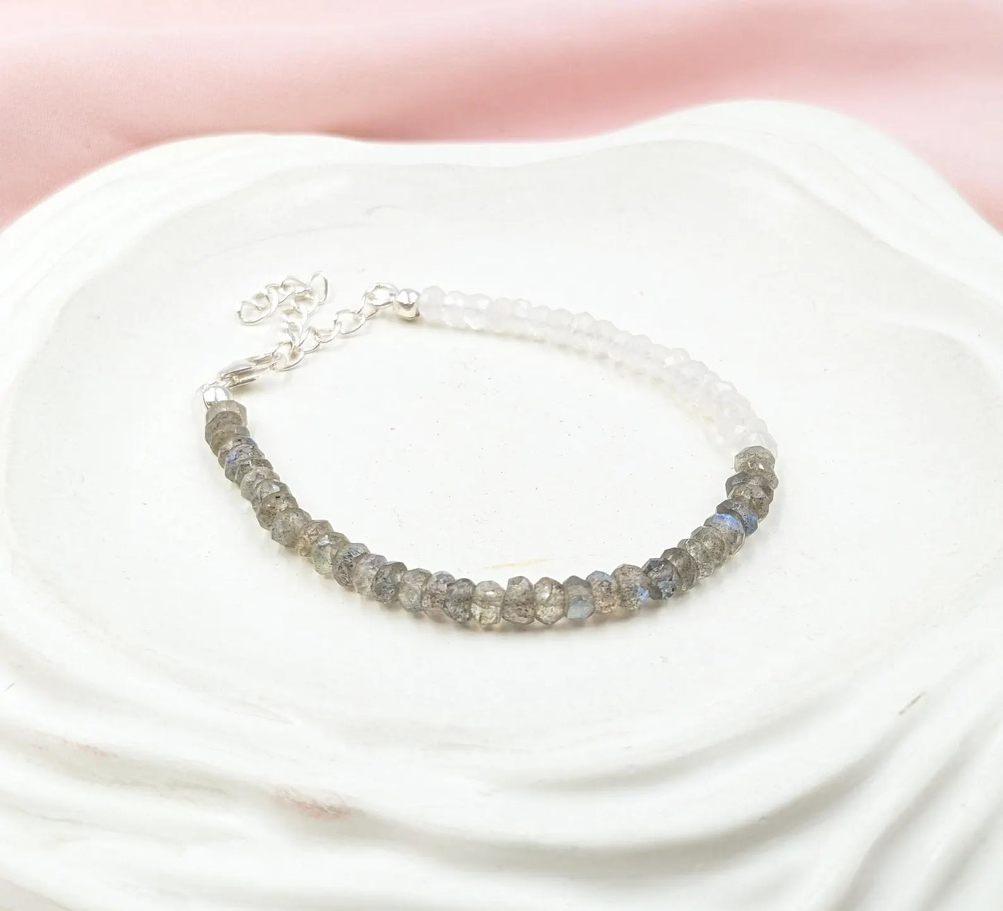 Blue Labradorite & Moonstone Bracelet