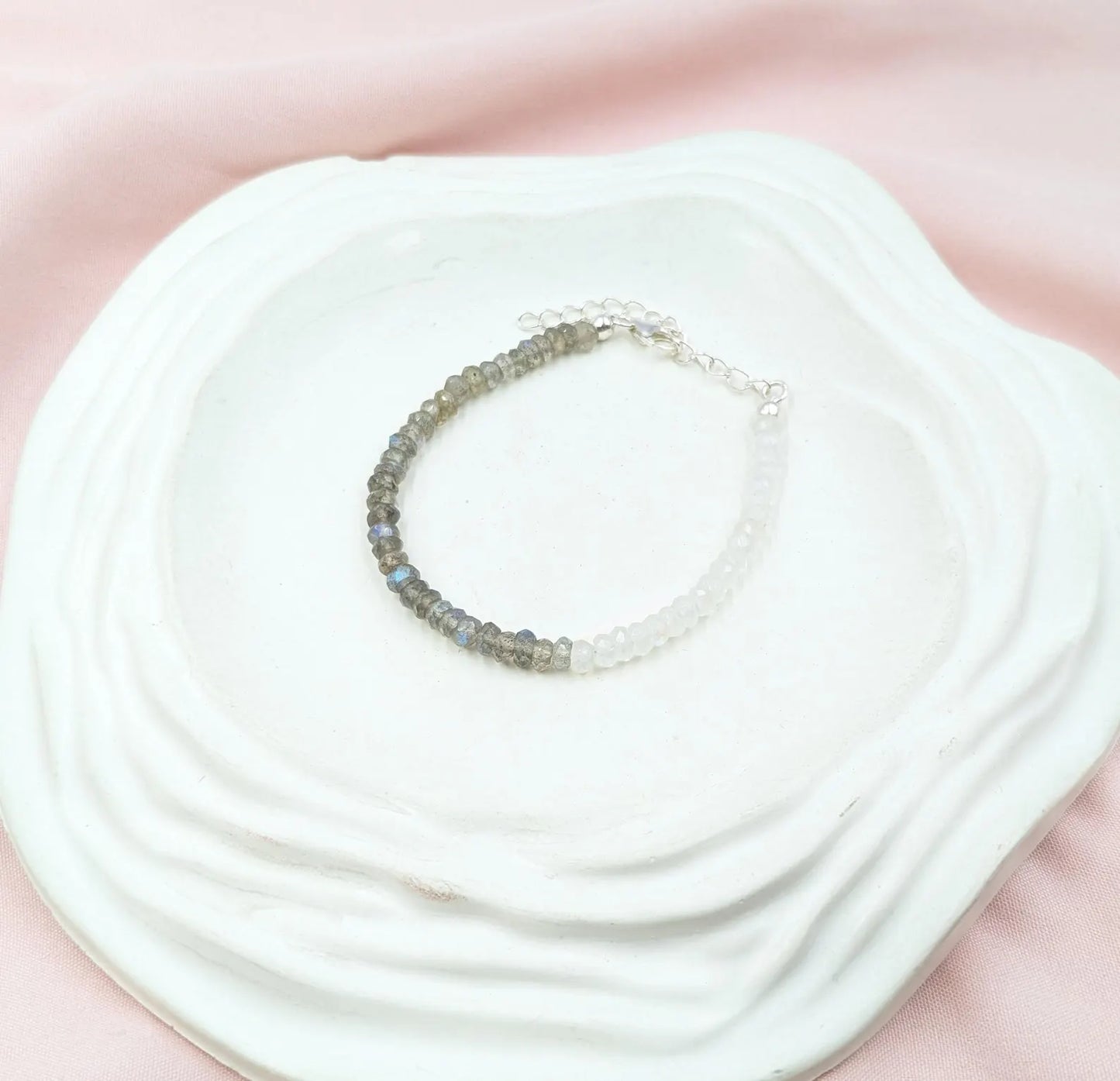 Blue Labradorite & Moonstone Bracelet