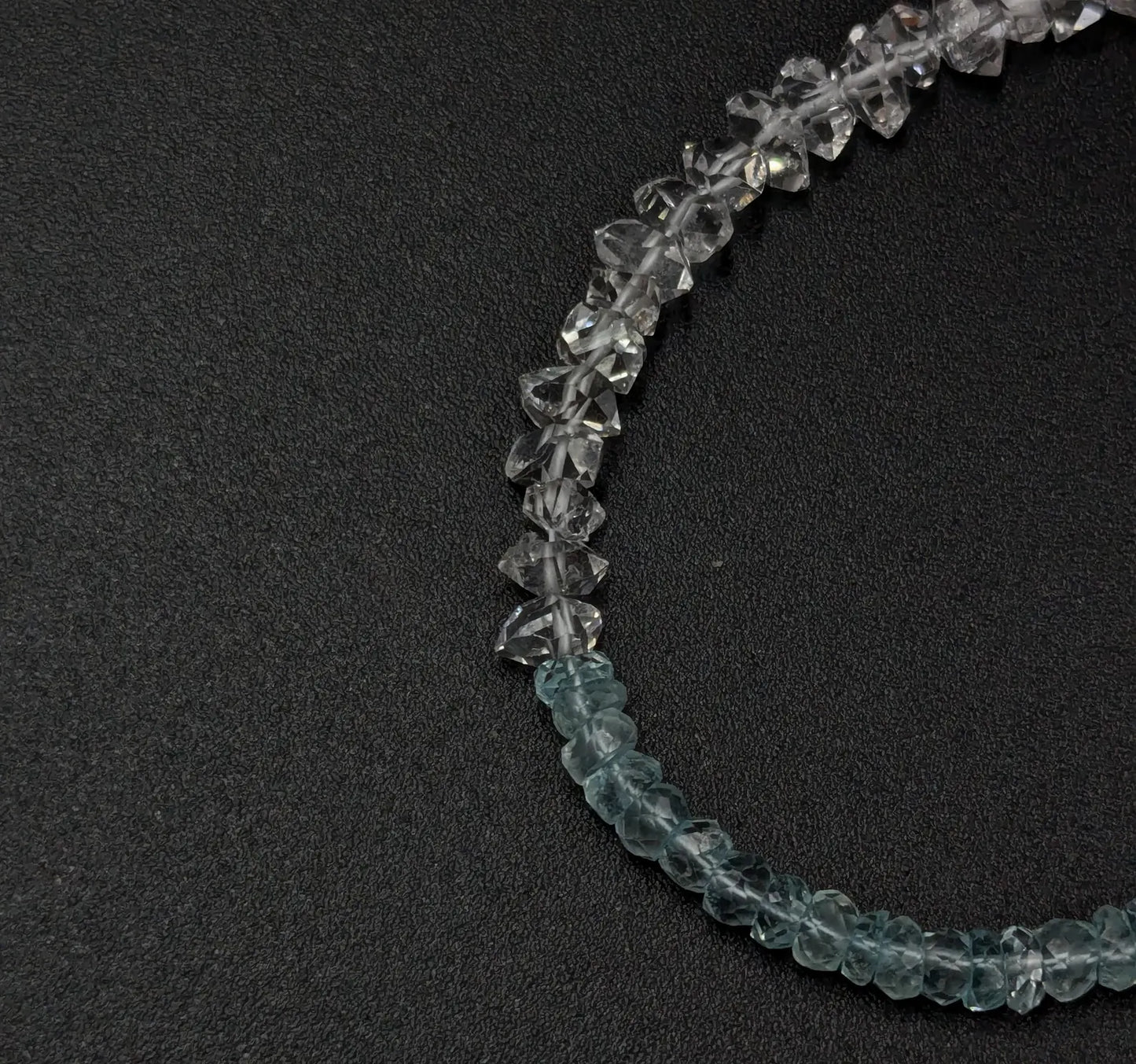 Aquamarine & Herkimer Bracelet