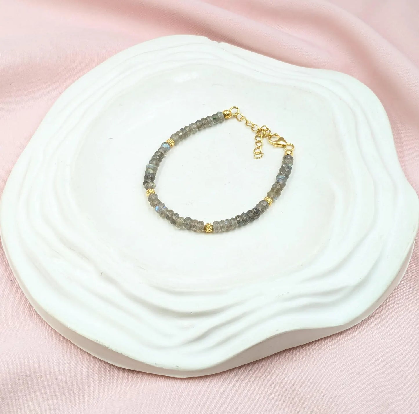 Labradorite 18K Gold Filled Bracelet