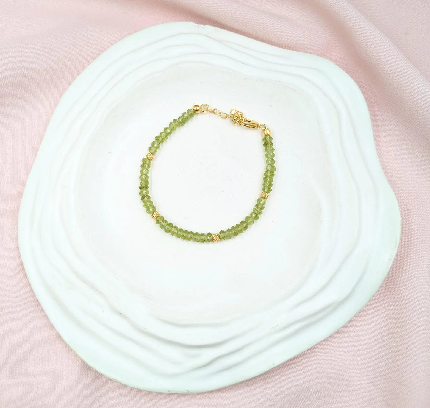 Peridot Bracelet Gemstone Beaded Bracelet