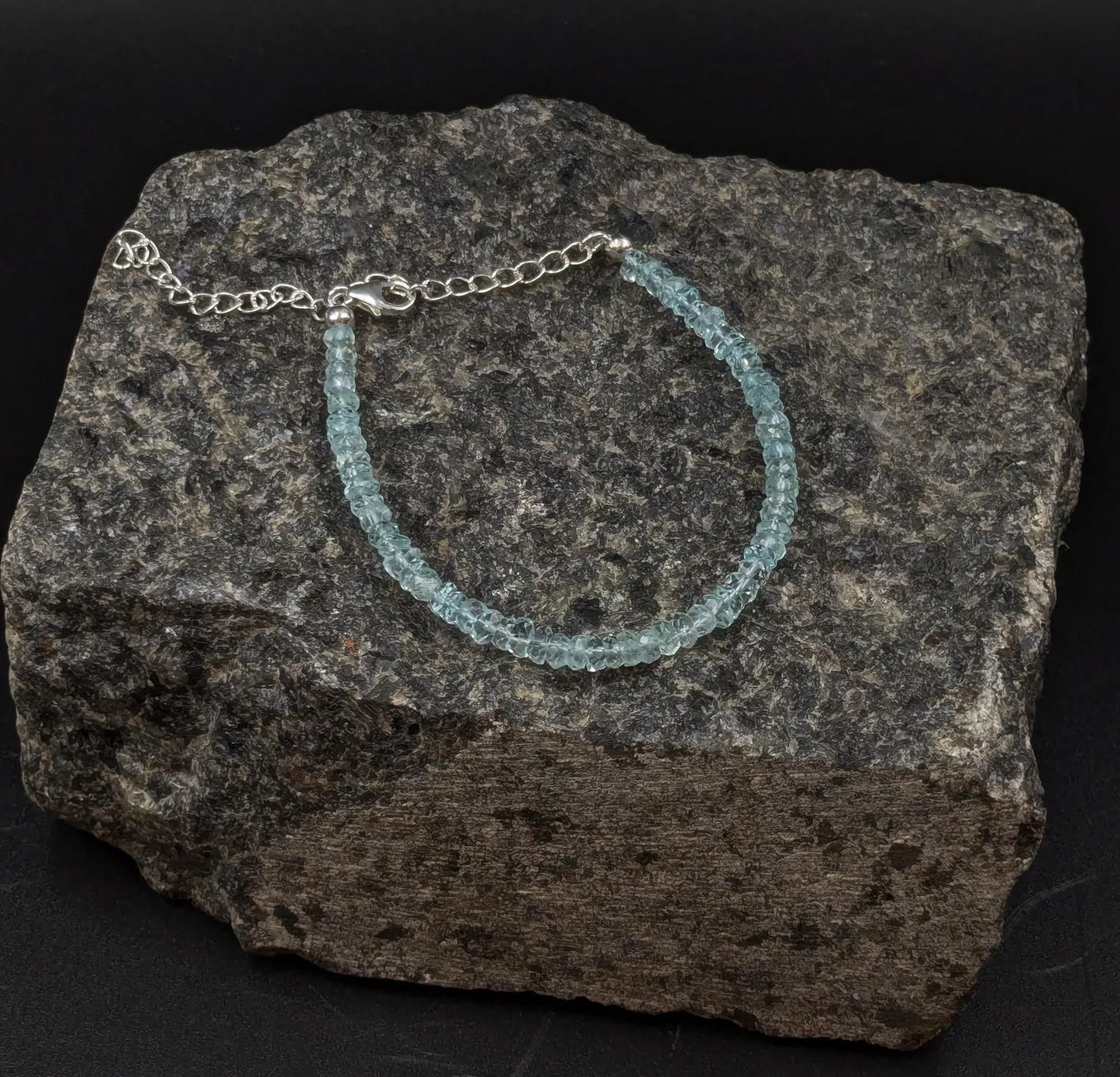 Aquamarine 925 Sterling Silver Bracelet