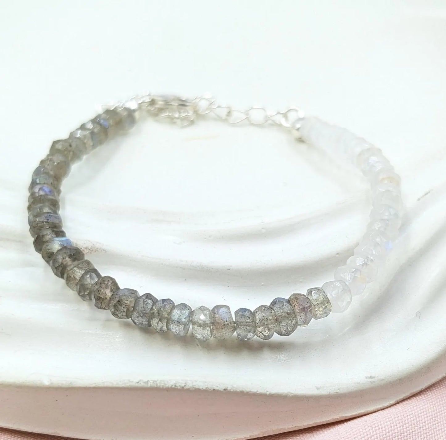Blue Labradorite & Moonstone Bracelet