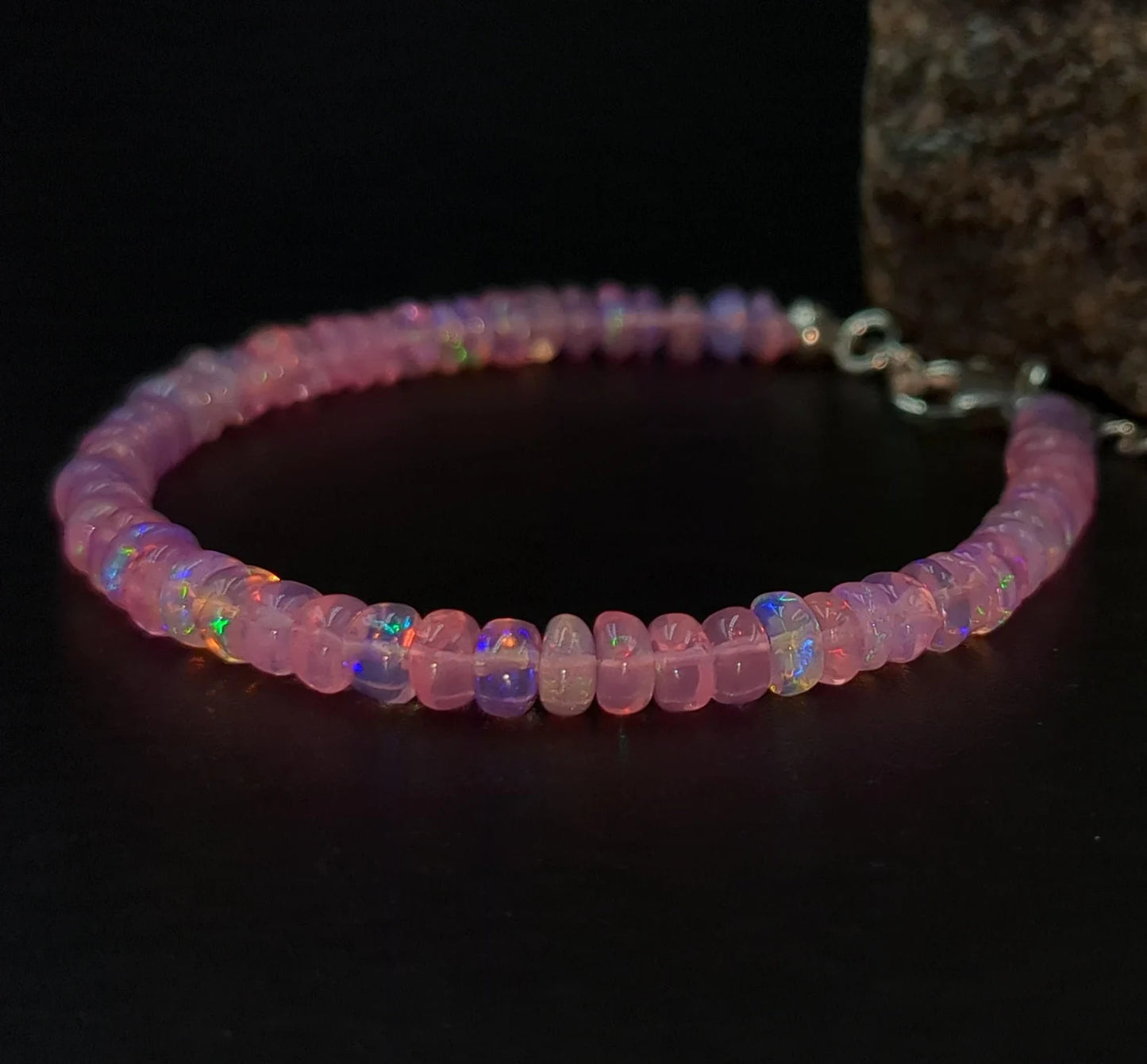 AAA+ Pink Ethiopian Opal Bracelet