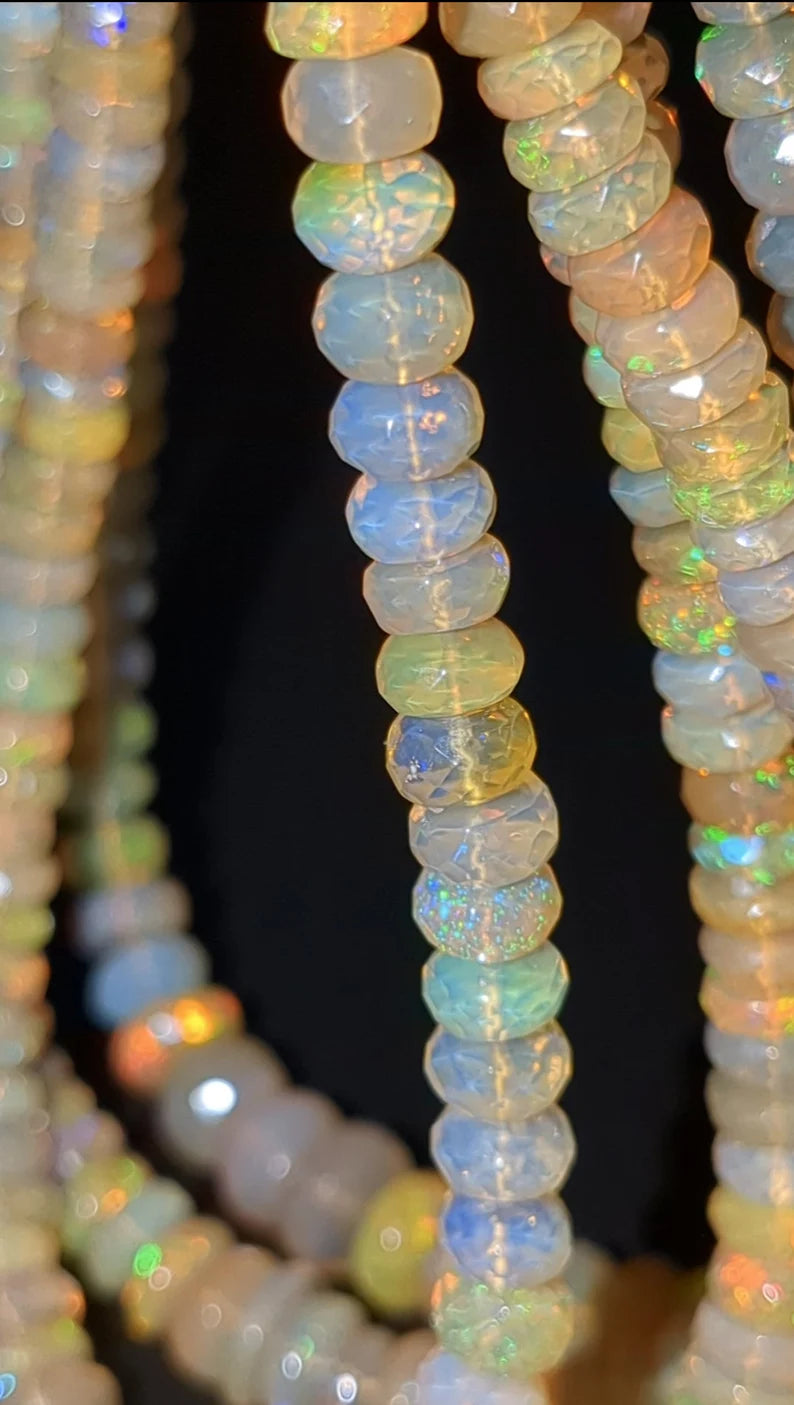 Ethiopia Opal Bead Fire Opal Bead 5-8 mm Opal Bead strand opal bead