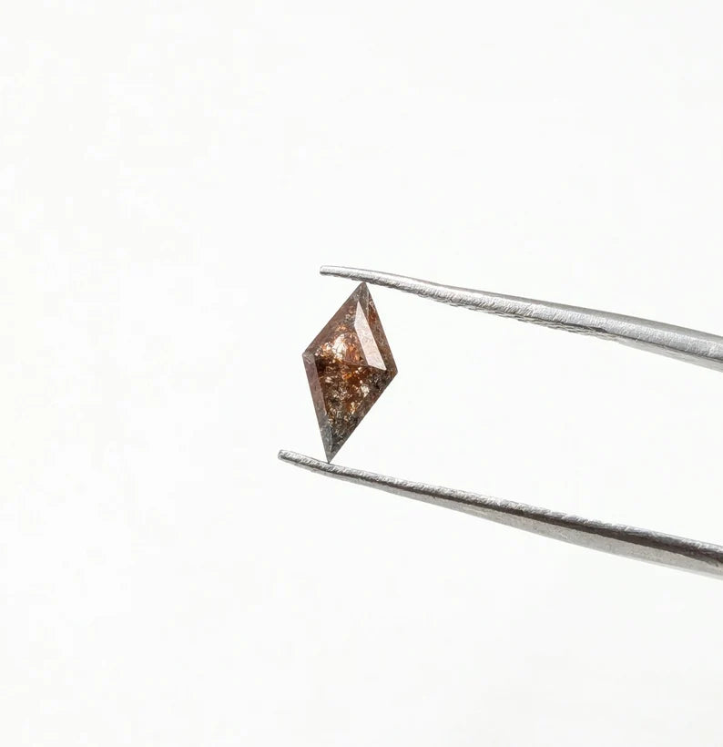 Salt And Pepper Cut Stone Tiny Kite Shape 5 - 9.3 mm Faceted Loose Diamond