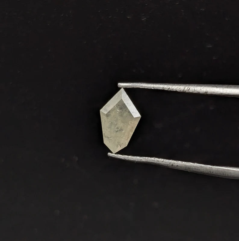 Loose Salt And Pepper Kite Grey Diamond 5.4 - 8.6 mm Faceted For Jewelry Making