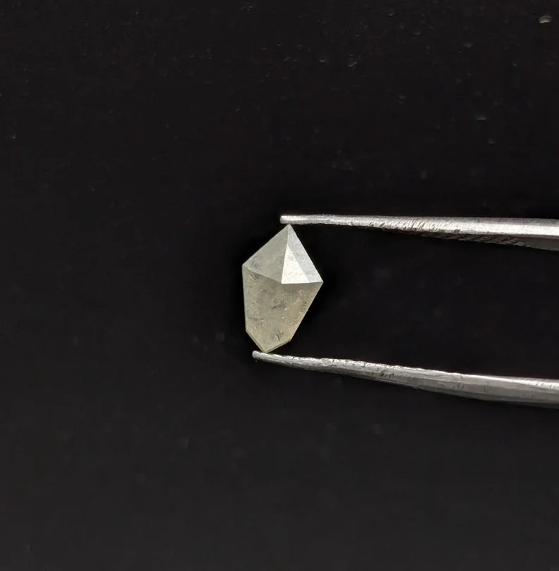 Loose Salt And Pepper Kite Grey Diamond 5.4 - 8.6 mm Faceted For Jewelry Making