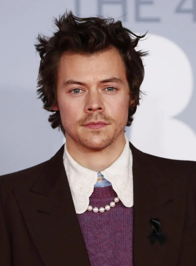 HARRY STYLES Pearl Necklace 6 MM Round Pearl