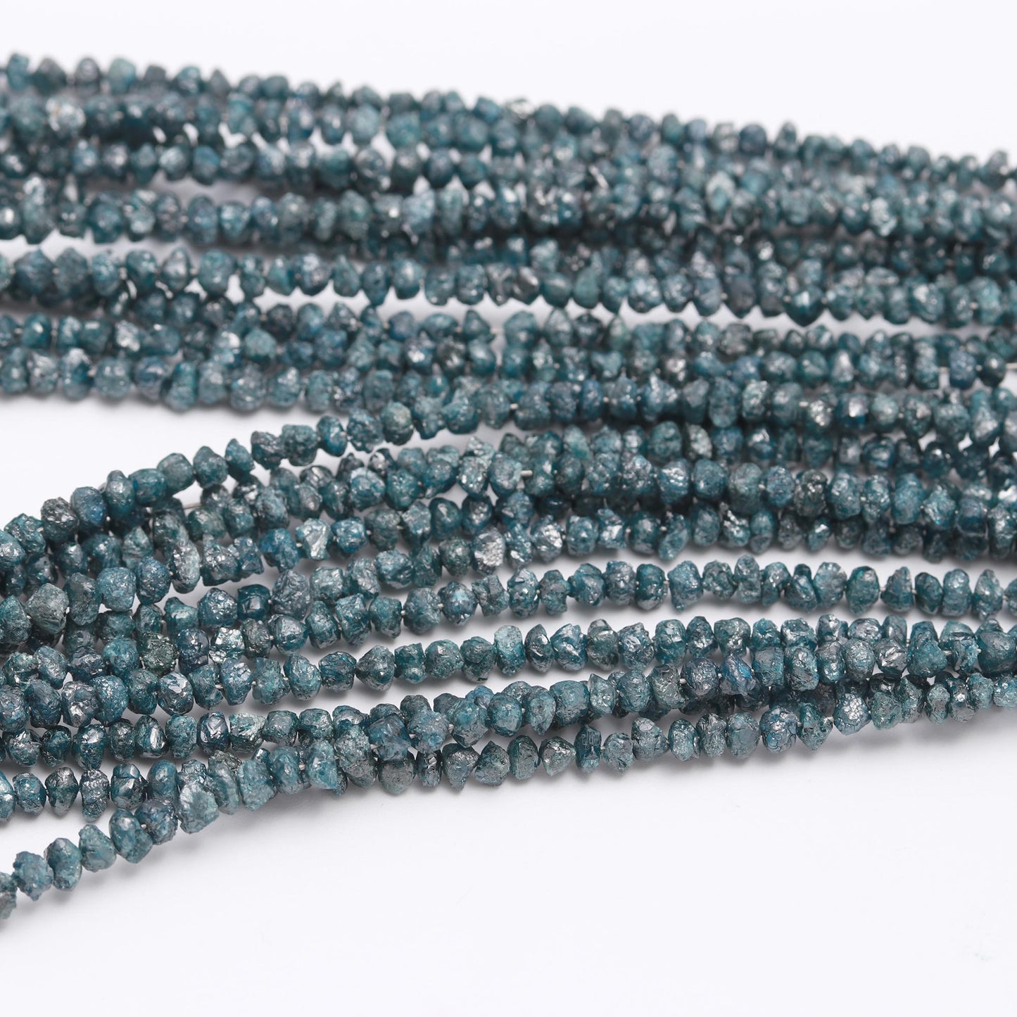 Blue Diamond Raw Rough Diamond Beads 3.5 - 4.5 mm Uncut Diamond Nuggets