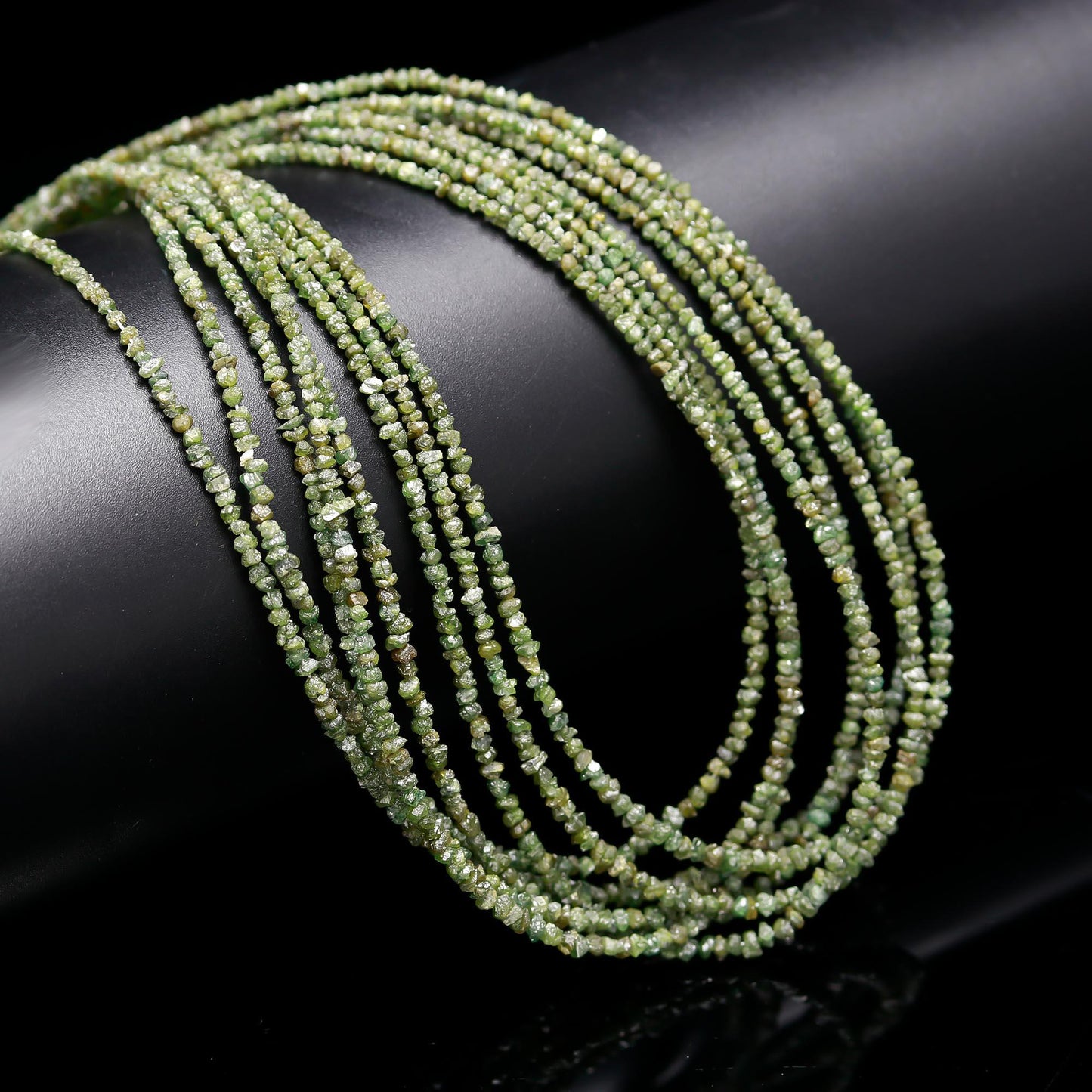 Green Uncut Bead Raw Rough 2-3 MM Chip And Nuggets Beads For Jewelry Making