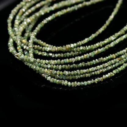 Green Uncut Bead Raw Rough 2-3 MM Chip And Nuggets Beads For Jewelry Making