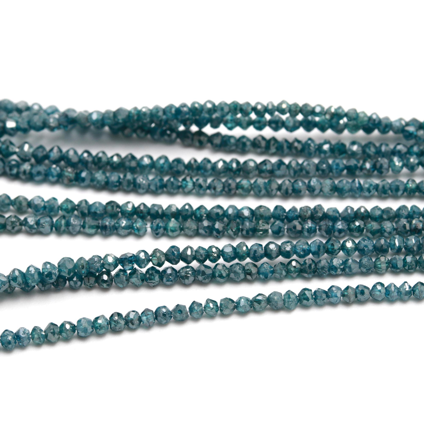 Blue Diamond Bead AAA+ Sparkling Faceted Blue Diamond Bead