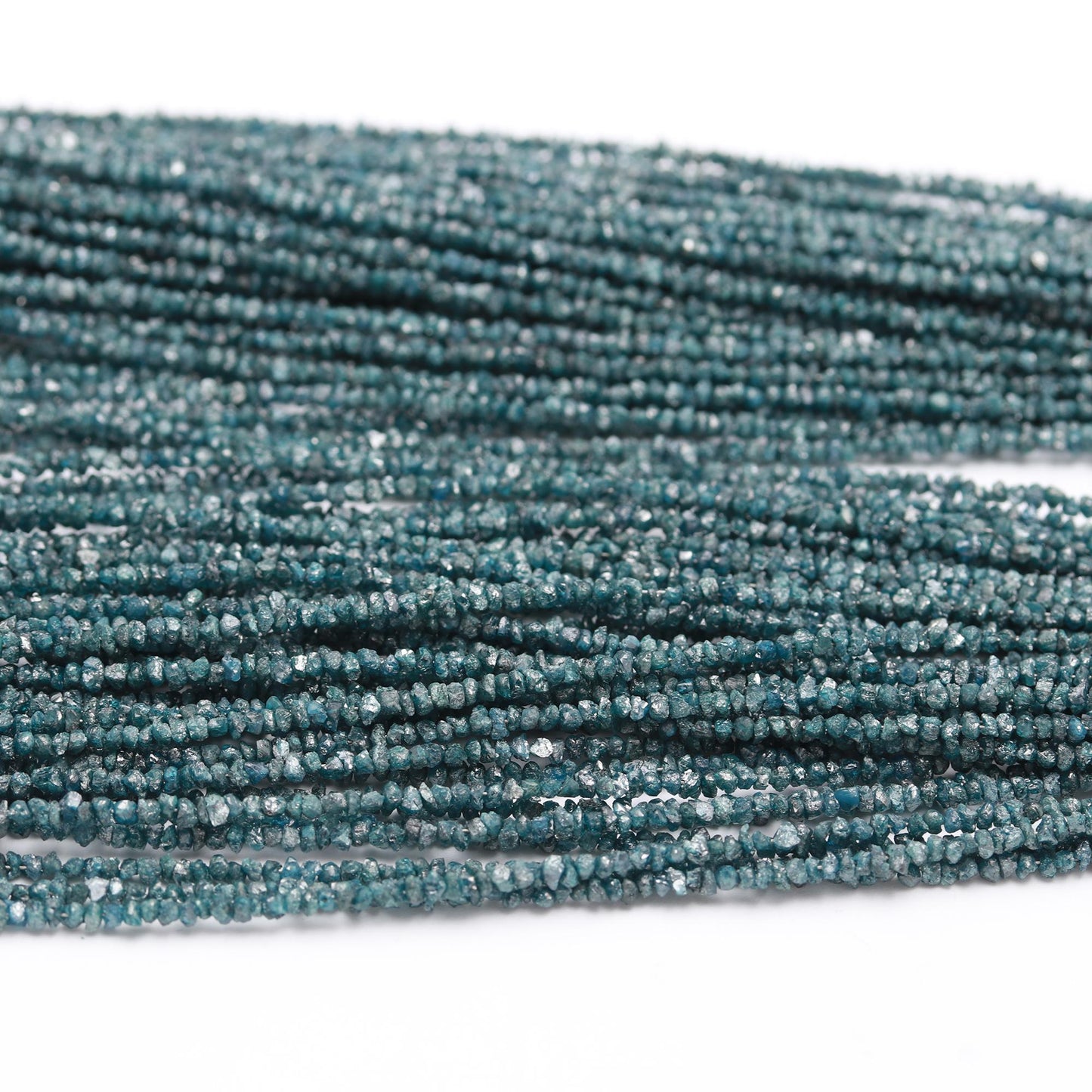 Raw Rough Blue Diamond Beads 2-3 mm Uncut Diamond Beads For Jewelry Making