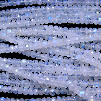 Flashy Moonstone Beads 100% Natural Faceted Moonstone Beads