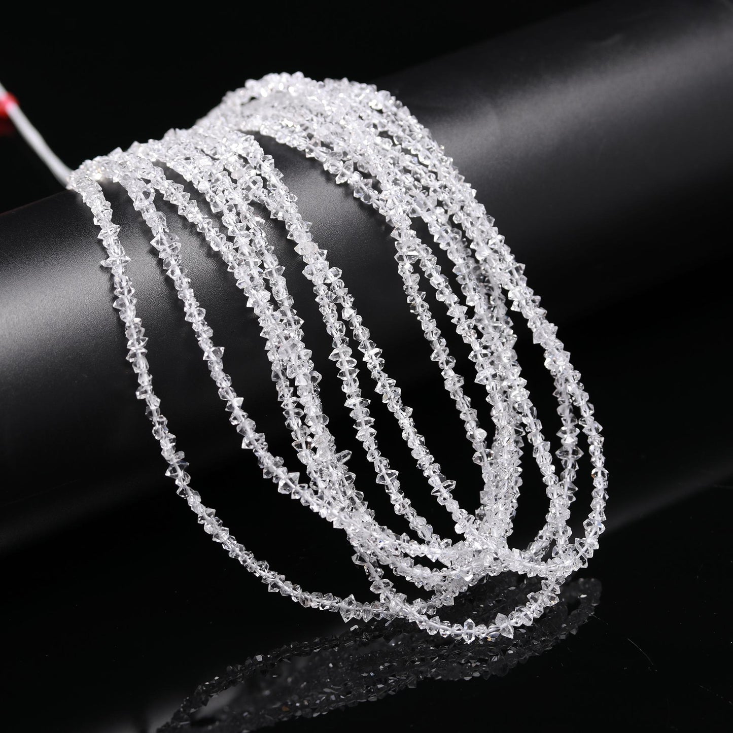 Clear White Herkimer 3 - 4 mm Diamond AAA+ Herkimer Rough Stone