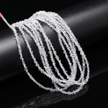 Clear White Herkimer 3 - 4 mm Diamond AAA+ Herkimer Rough Stone
