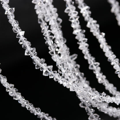 Clear White Herkimer 3 - 4 mm Diamond AAA+ Herkimer Rough Stone