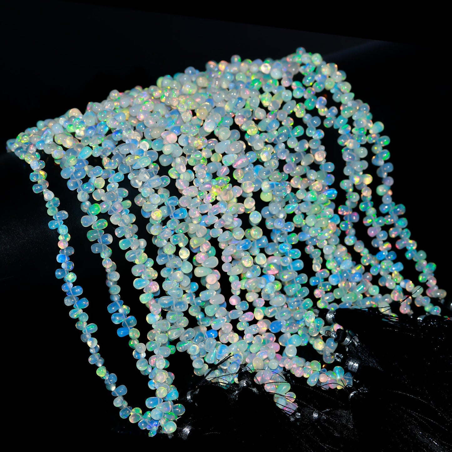 Ethiopian Opal Bead Welo Fire Tear Drop Shape Opal Bead