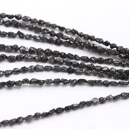 Black Diamond Tumble Beads Raw Rough Uncut Diamond Bead