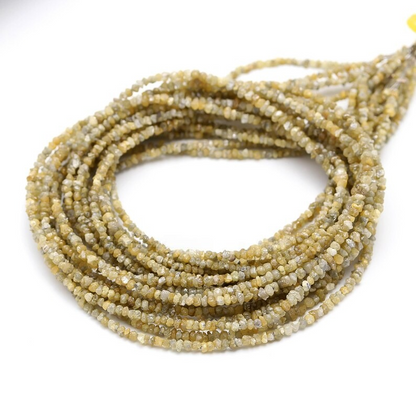 Yellow Raw Rough Diamond Uncut Beads