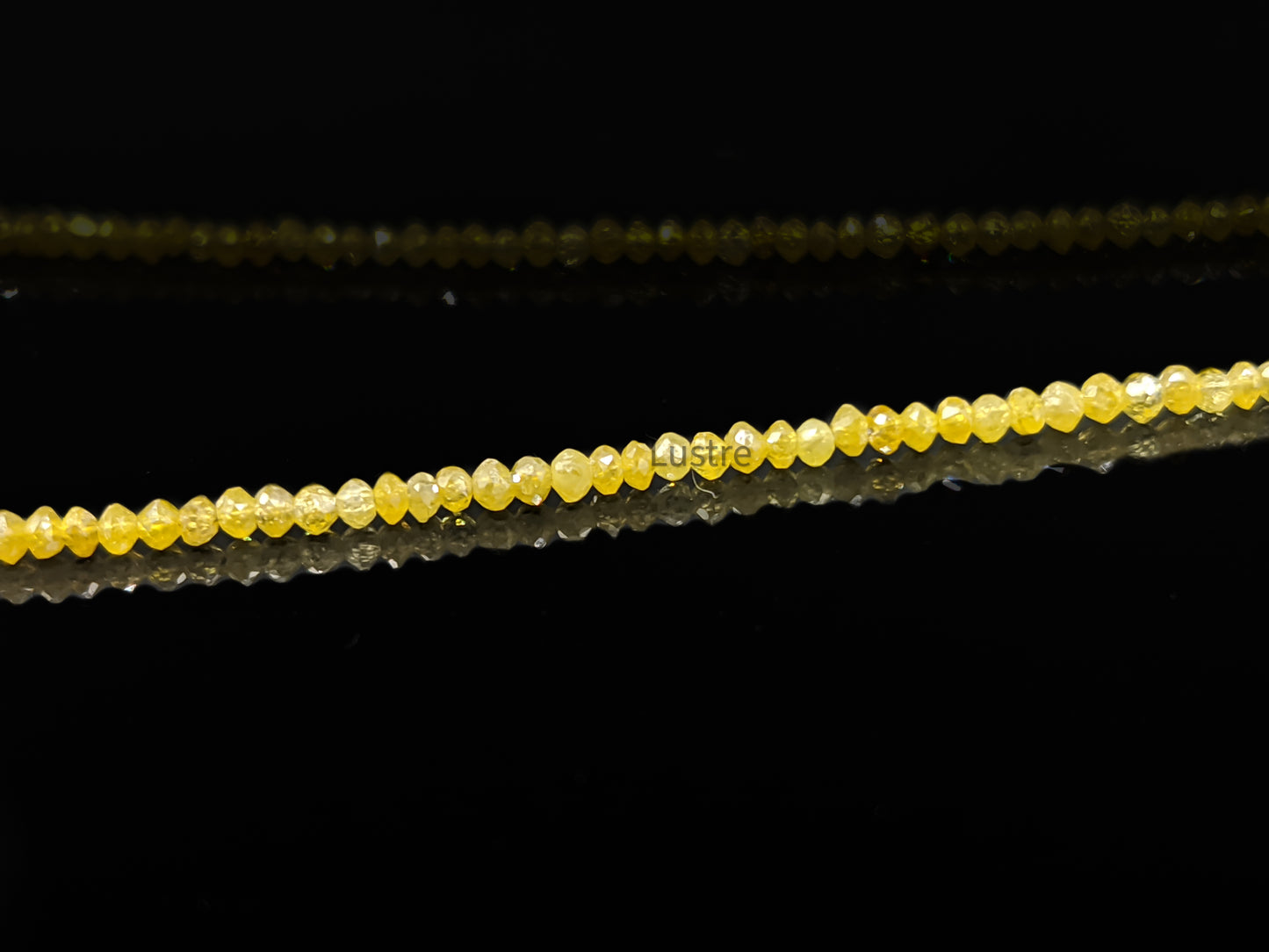 Yellow Diamond Bead Top Quality Faceted Rondelle Diamond Bead