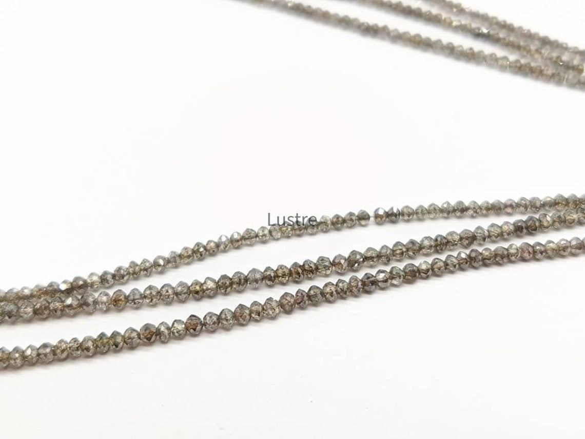 Champagne Diamond Bead 100% Natural Diamond Bead AAA+ Diamond Personalized jewelry Birthday Gift