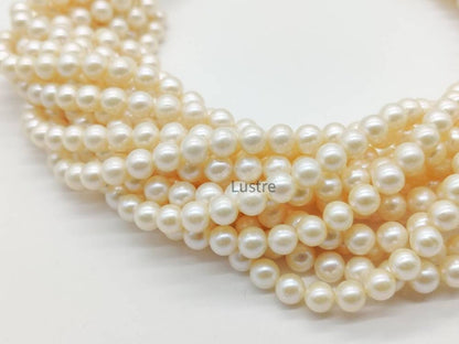 Freshwater Pearl Smooth Round Beads 11-12 mm Strands For Jewelry Making